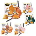 Double-Sided Nonstick Pancake Pan Flip Omelette Skillet Easy Flip Frying Pan for Fluffy Pancakes Frittatas Omelets Dishwasher Safe Iron Cookware