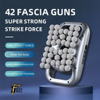 Fascia Gun Deep Tissue Percussion Massager with 9 High-Frequency Modes & Multiple Massage Heads, USB Rechargeable 2000mAh, Targets Legs, Waist, Back & Hips, Fitness Recovery Gift for Men & Women