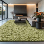 Velvet Shag Area Rug with Non-Slip Backing – Super Soft Plush Indoor Carpet for Living Room, Bedroom & Kitchen, Tie-Dye & Solid Colors, 5 Sizes