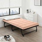Roll-Up Thin Mattress Topper – Super Soft Foldable Mattress Pad for Twin Full Queen King, Guest Room Dorm Camp Bed RV, Multiple Colors