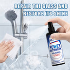 Shower Glass Cleaner Spray – Hard Water Stain & Soap Scum Remover for Shower Doors, Mirrors & Tiles, Streak-Free Shine, Powerful Bathroom Glass Cleaning Formula