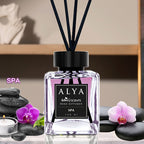 Reed Diffuser Set 3.3oz Essential Oil Air Freshener – Long-Lasting Scent with 4 Reed Sticks & Glass Bottle for Bathroom Bedroom Living Room, Holiday Home Decor Gift