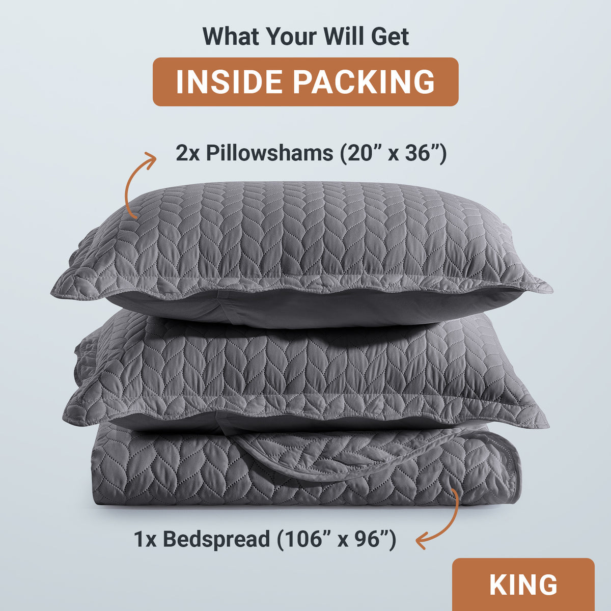 Microfiber Quilt Bedspread Set All Season Lightweight – Soft Breathable Quilted Coverlet Twin Full Queen King 16 Colors Machine Washable