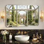 Metal Framed Rounded Rectangle Wall Mirror for Bathroom – Over Sink, Horizontal or Vertical Hanging, Modern Farmhouse Decor, Matte Black, Gold & Silver, Multiple Sizes 16x20 to 36x48 In