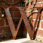 Rustic Metal Letter Wall Decor 12-Inch Tall Slim Iron Alphabet A-Z, Vintage Industrial Wall Art Sign for Home Kitchen Bar Shop, Personalized Name Monogram Holiday Gift for Christmas Thanksgiving – 26 Letters