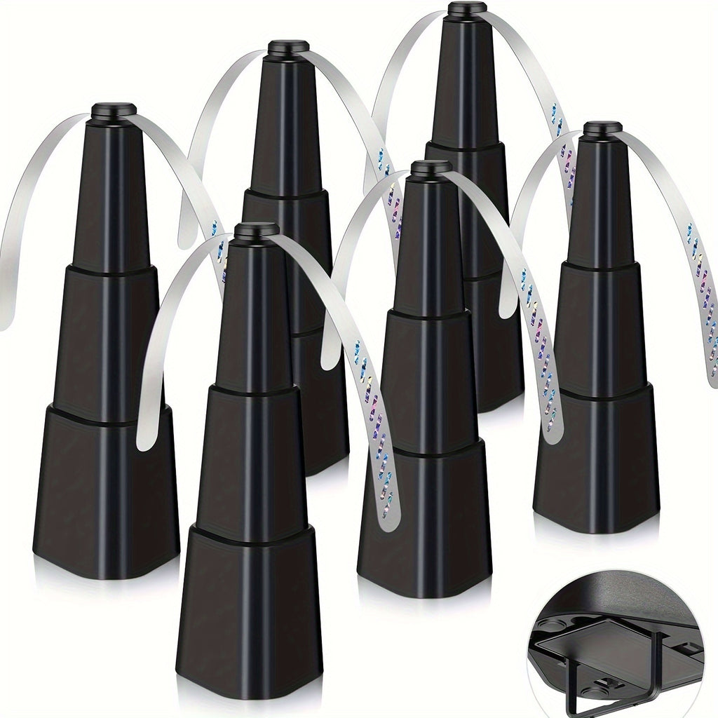 Fly Repellent Fan for Tables 6-Pack – Holographic Blade Food Fan to Keep Flies Away, Battery Powered, Indoor Outdoor, Party BBQ Picnic Home Travel