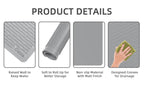 Silicone Stove Top Cover and Dish Drying Mat 30x21 Inch - Anti-Slip Thick Protective Mat for Glass and Electric Cooktops, Countertops and Washer Dryer - Heat Resistant Kitchen Mat