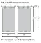 Luxury Distressed Crushed Velvet Curtains - 4-Piece Set (2 Panels + 2 Tiebacks), Grommet Top, Room Darkening | 10 Colors, 3 Sizes