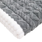 Thick Plush Sofa Cover Mat – Anti-Slip Backing Couch Slipcover, Machine Washable, 1–4 Seater, Living Room Bedroom Office, White Grey Coffee