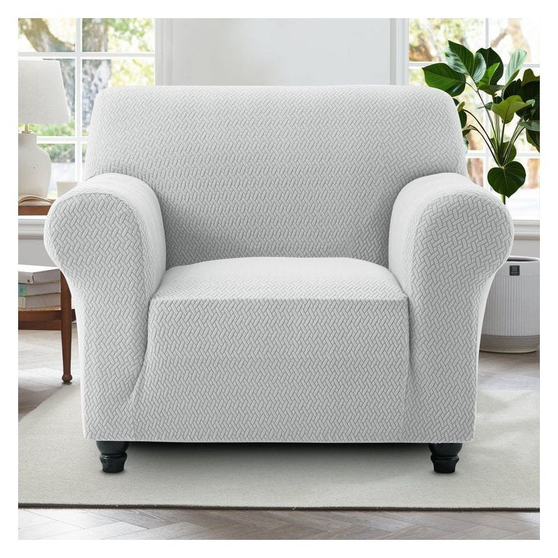 Thickened Jacquard Spandex Sofa Cover Elastic Stretch Slipcover Pet Friendly All Season Non-Slip Removable Washable Armchair Loveseat 1 2 3 Seater Couch Protector
