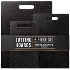 Cutting Board Set 3-Piece Wheat Straw with Granite Pattern – Dual-Sided Dishwasher Safe Chopping Boards for Home Kitchen, Multipurpose Food Prep Tray & Charcuterie Serving Board