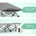 Portable Folding Camping Bed 28in Wide Heavy Duty 510 710 lbs with Optional Mattress Cushion Pillow Carry Bag Cot for Office Nap Beach Yard RV Adult