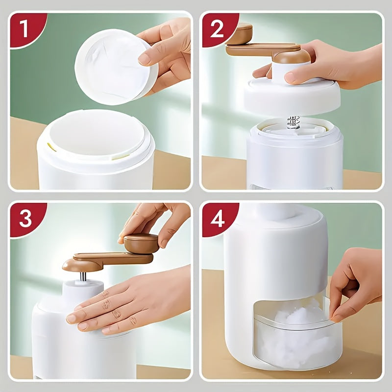Manual Ice Shaver Machine Hand-Powered BPA-Free Plastic Crusher for Shaved Ice, Snow Cones & Slushies – Includes Ice Cube Trays, Perfect for Home, Parties, Picnics & BBQs