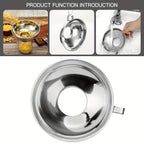 Stainless Steel Mason Jar Funnels Set of 2 - Wide Mouth & Regular Mouth, for Canning Preserving Cooking, Fits All Glass Jars | Nuvia Haven