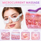 FDA Cleared EMS Microcurrent Eye & Facial Massager for Skin Lifting, Firming & Anti-Aging, Low-Frequency Electrical Stimulation Device for Eye Puffiness, Dark Circles & Fatigue Relief, Pain-Free Home Use for Women & Men