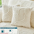 Cashmere Velvet Non-Slip Sofa Cushion Cover – Pet-Resistant Silicone-Backed Slipcover for Sofa Loveseat Recliner Chair Living Room Bedroom Office
