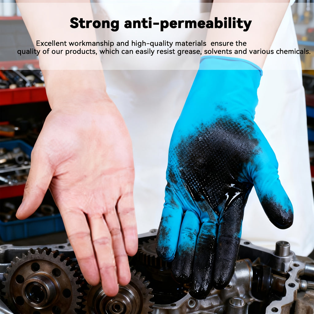 Nitrile Gloves 1000pcs Blue Disposable Powder Free Latex Free S M L XL Protective Gloves for Cleaning Cooking Gardening Food Prep Medical Non-Sterile Bulk Gloves Box Home Kitchen Outdoor Use