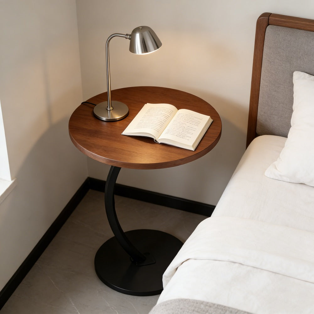 Metal Frame Side Table – 1 or 2 Tier | Indoor & Outdoor Bedside Table | Lightweight & Space-Saving | Living Room, Balcony, Office