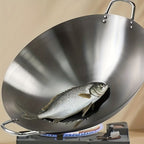 Heavy-Duty Stainless Steel Wok – Non-Stick Stir-Fry Pan with Ergonomic Handle | Gas, Induction & Electric Compatible | Multiple Sizes | Easy to Clean
