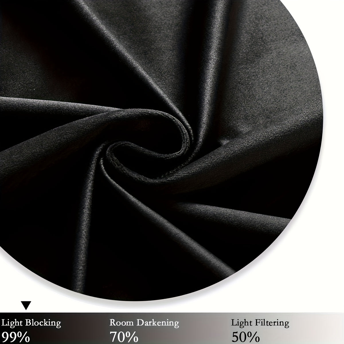 Velvet Curtains 52” Wide – Soft Grommet Thermal Insulated Light Filtering Velvet Window Panels for Bedroom | 2-Panel Set in 14 Colors & 7 Lengths