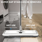 Rotating Flat Mop and Bucket Set with 6 Replaceable Microfiber Pads, Hands-Free Wringing Flexible Spin Mop for Wet Dry Floor Cleaning, Household Cleaning Tools for Hardwood Tile Laminate