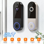 2K Smart Video Doorbell Camera – 166° Wide Angle, AI Human Detection, Two-Way Voice, Night Vision, Cloud Storage & 2.4G WiFi Wireless Doorbell for Home Security