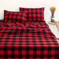 Deep Pocket Printed Sheet Set 3 or 4 Piece Breathable Cool Sheets Luxury Hotel Bedding Soft Wrinkle-Resistant Twin Full Queen King Cal King - Buffalo Check Botanical Florence Paisley Patterns