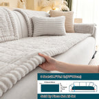 Soft Quilted Thick Sofa Cover Bohemian Style – Removable Machine Washable Pet-Friendly Sofa Protector for 1/2/3/4 Seater Split Sofa, All-Season Couch Cover for Living Room, Bedroom & Office