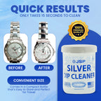 Silver Jewelry Dip Cleaner Solution 8oz – JSP Silver Dip Liquid Cleaner for Rings Bracelets Necklaces Flatware