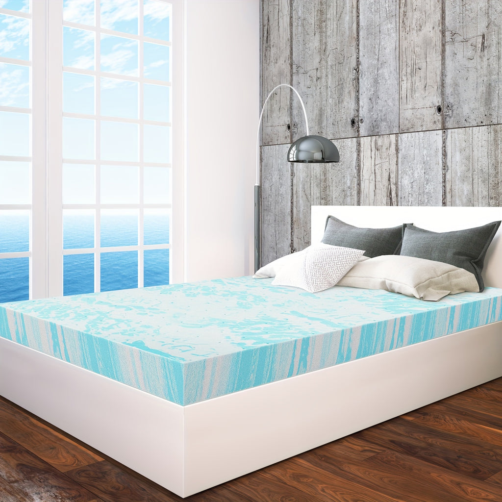 Memory Foam Mattress Topper 3 Inch Gel Infused Soft Bed Topper for Twin Twin XL Queen King Sleeper Sofa RV Camper