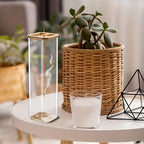 Glass Incense Holder with Sturdy Metal Base, Minimalist Incense Stick Holder for Meditation, Yoga & Spa, Elegant Home Decor Accent, Fits 0.1–0.4 Inch Sticks, Christmas Gift