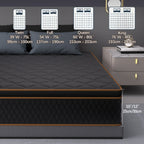Hybrid Mattress | Memory Foam & Spring, Medium Firmness, Lumbar Support, Boxed – 10", 12" & 14" | Twin, Full, Queen, King