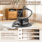 Handheld Steam Cleaner High Pressure – High-Temperature Multi-Surface Cleaner with Adjustable Gear, LCD Display & 40oz Water Tank for Kitchen, Carpet & Sofa
