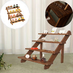 3/4/5-Tier Wooden Display Stand – Vintage Rustic Multi-Purpose Vertical Shelf for Home, Store, Bakery & Events | Jewelry, Dessert & Cupcake Display Rack