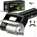 Cordless Electric Grill Brush – 800 RPM Rotating BBQ Cleaning Tool, 2000mAh Rechargeable, 304 Stainless Steel Bristles, Includes Replacement Head & Gloves, Portable Outdoor Grill Scrubber
