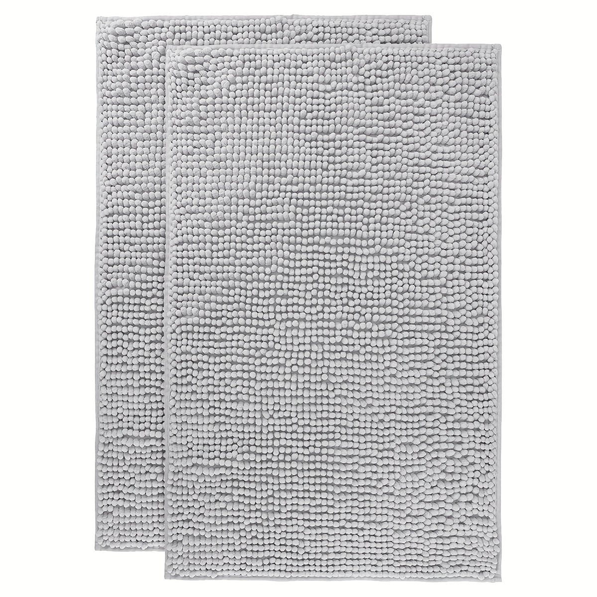 Chenille Bathroom Rug Extra Soft Absorbent Bath Mats for Bathroom Floor – Non-Slip, Water Absorbent, Machine Washable Bath Mat