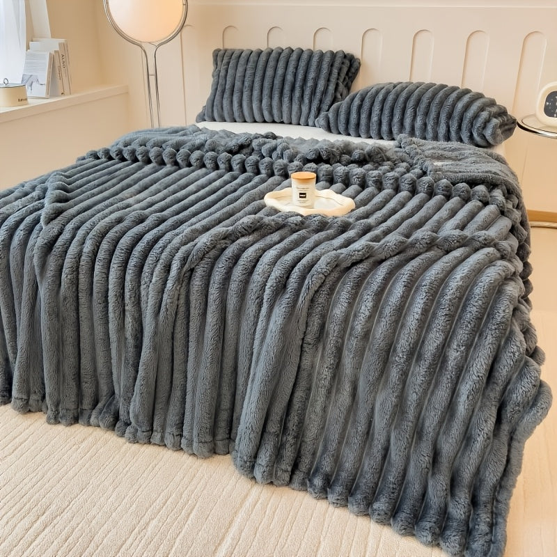 Plush Sherpa Throw Blanket – Ultra-Warm Anti-Static Fleece, 7 Colors 4 Sizes, for Bedroom Sofa Office Dormitory