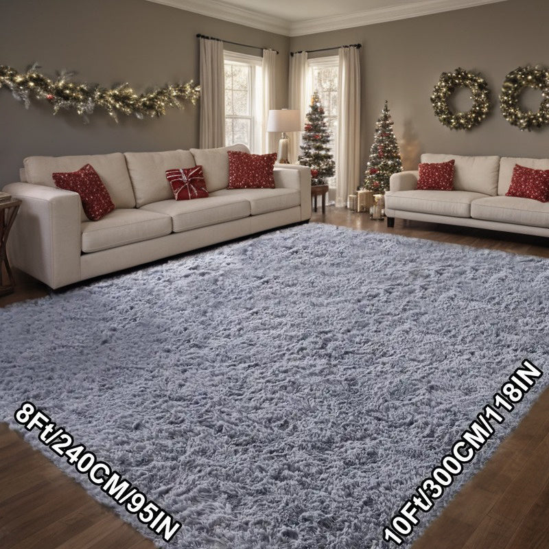 Fluffy Shag Area Rug 8x10 Ft Fuzzy Plush Non-Slip Soft Furry Carpet Living Room Bedroom Modern Shaggy Rug Christmas Gift