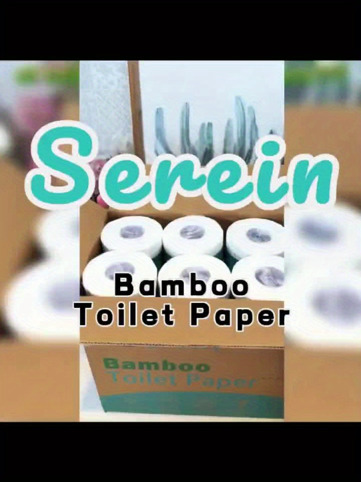 100% Bamboo Toilet Paper, 24 Rolls, 3-Ply, 300 Sheets Per Roll – Eco-Friendly, Soft & Strong Bamboo Bathroom Tissue Value Pack