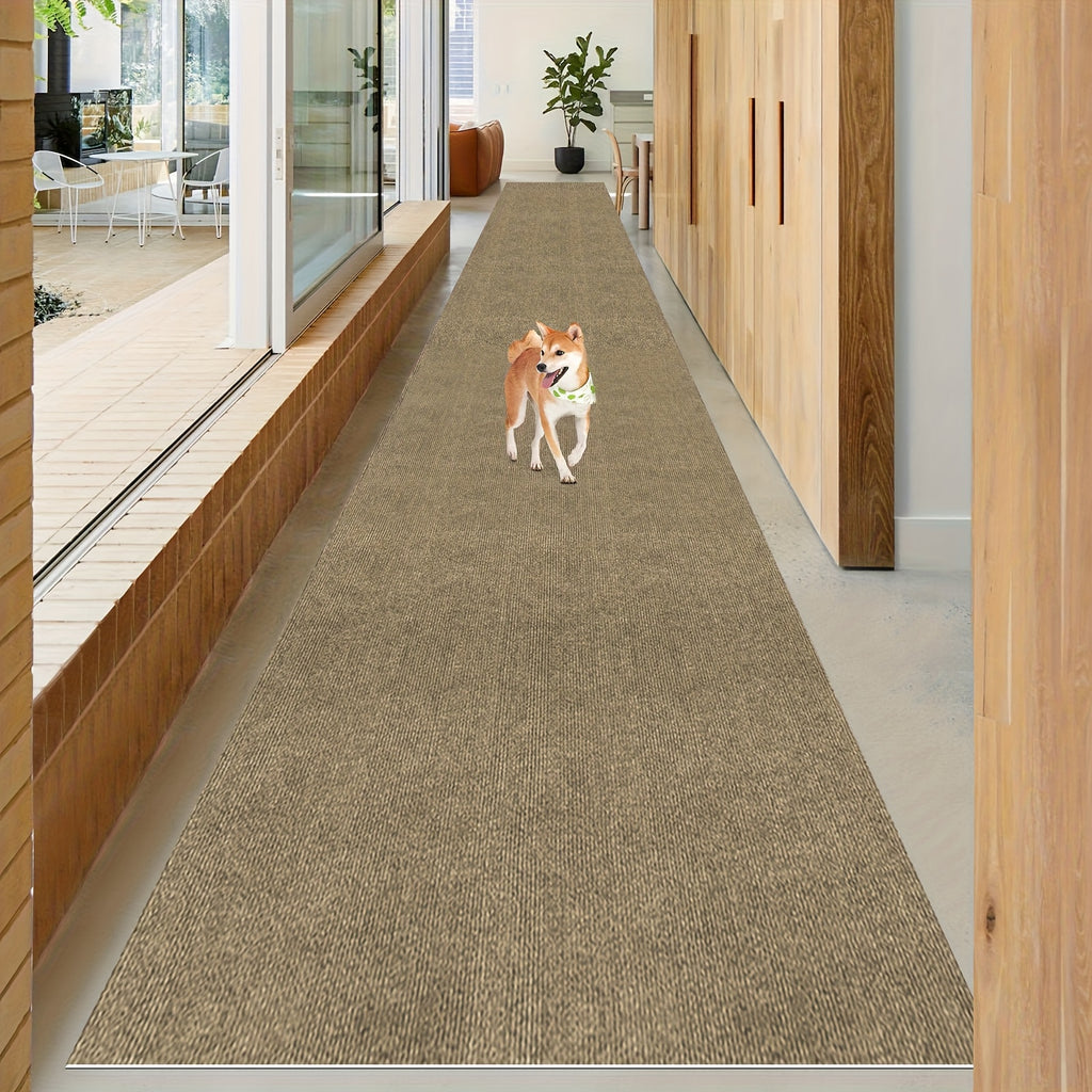 Non-Slip Runner Rug Washable & Cuttable – Low-Profile Hallway Rug for Kitchen, Living Room, Bedroom, Balcony & Poolside – Multiple Sizes 60x180 to 60x600cm
