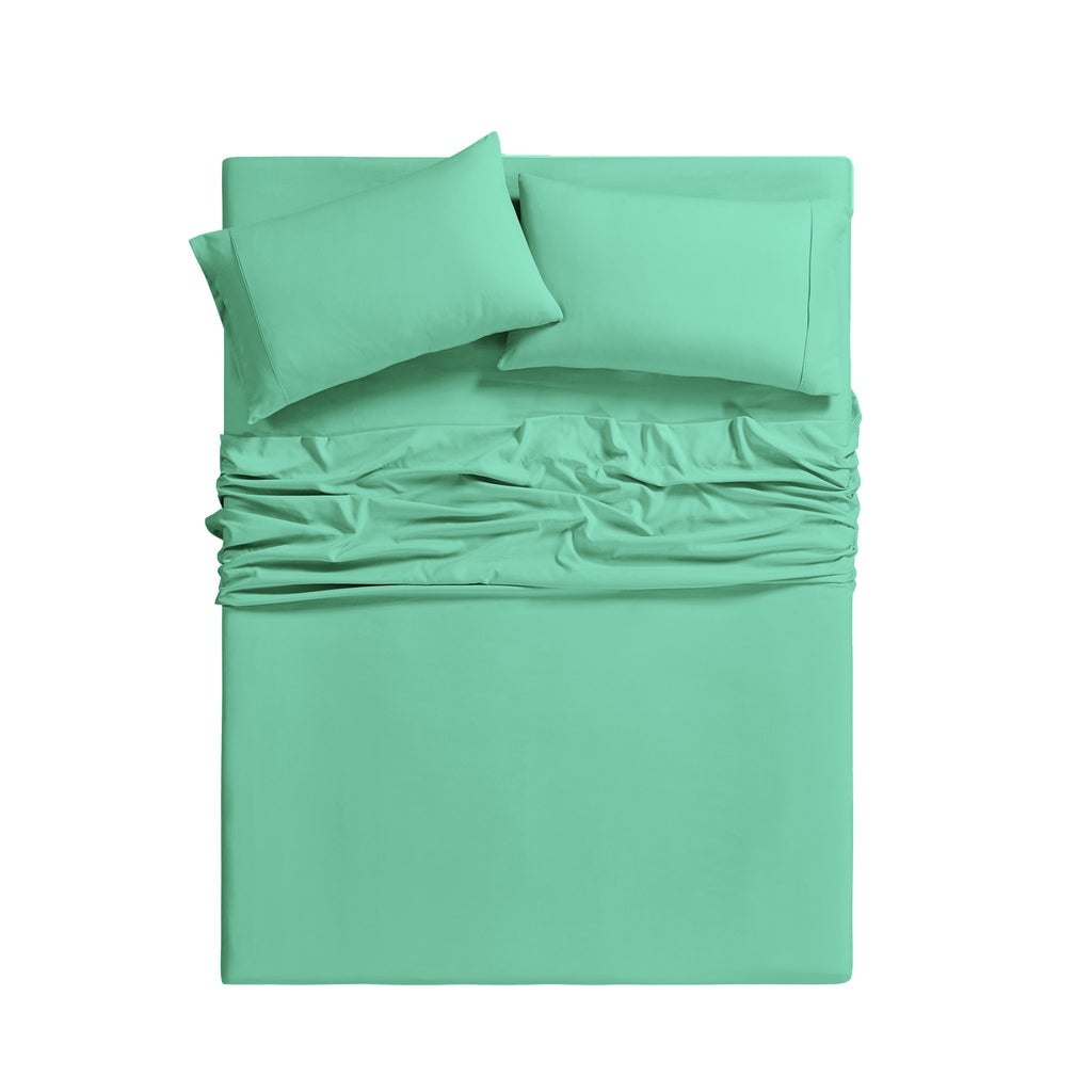 Bamboo Blend Cooling Sheet Set 6-Piece 2000 Thread Count Satin | Deep Pocket 16" Hypoallergenic Breathable Bed Sheets, Twin Full Queen King Cal King, 20 Colors