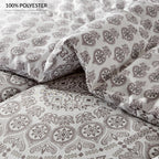 5-Piece Comforter Set – Reversible Quilted Down Alternative Bedding Set with Pillow Shams, Bed Skirt & Cushion | All Season | Twin, Queen, King