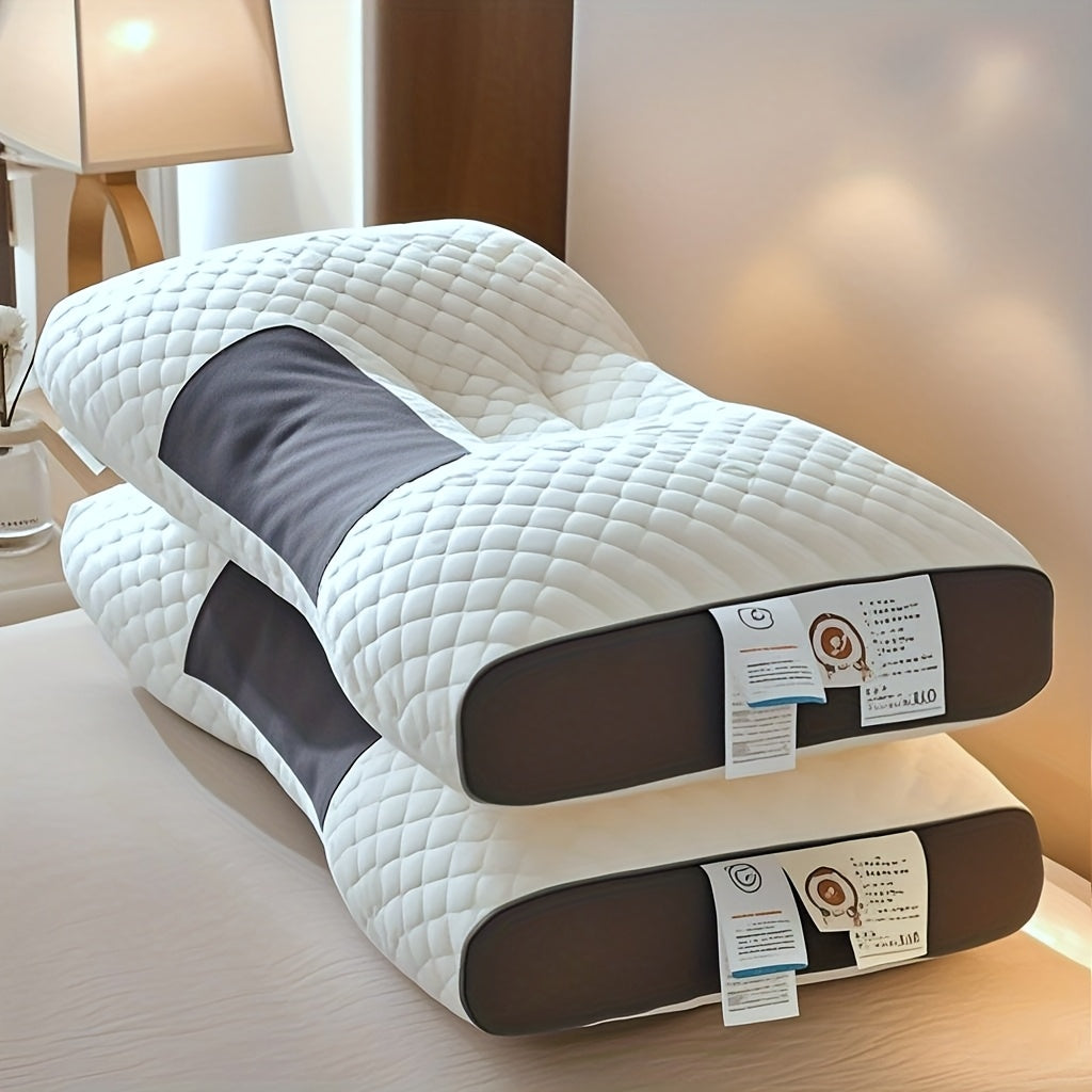 Adjustable Ergonomic Bed Pillows 2-Pack or 4-Pack - Soft Neck Support, Removable Washable Pillow Core, No-Collapse Deep Sleep Pillow Set for Couples Home Bedroom