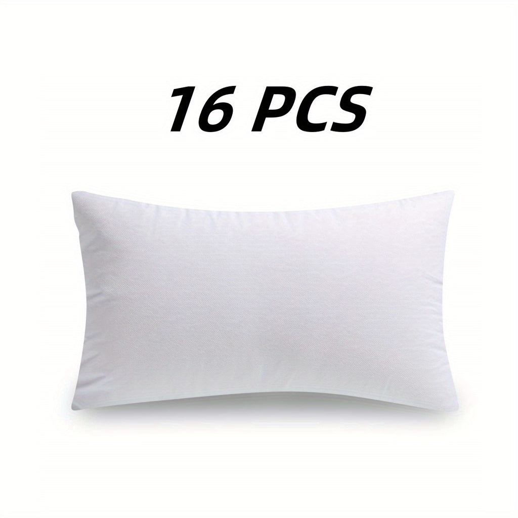 Throw Pillow Inserts Hypoallergenic, Plush Fluffy Cushion Forms for Sofa, Bed & Couch, Square Pillow Stuffers for Home Decoration, Available in 2 to 24 Piece Sets, Multiple Sizes