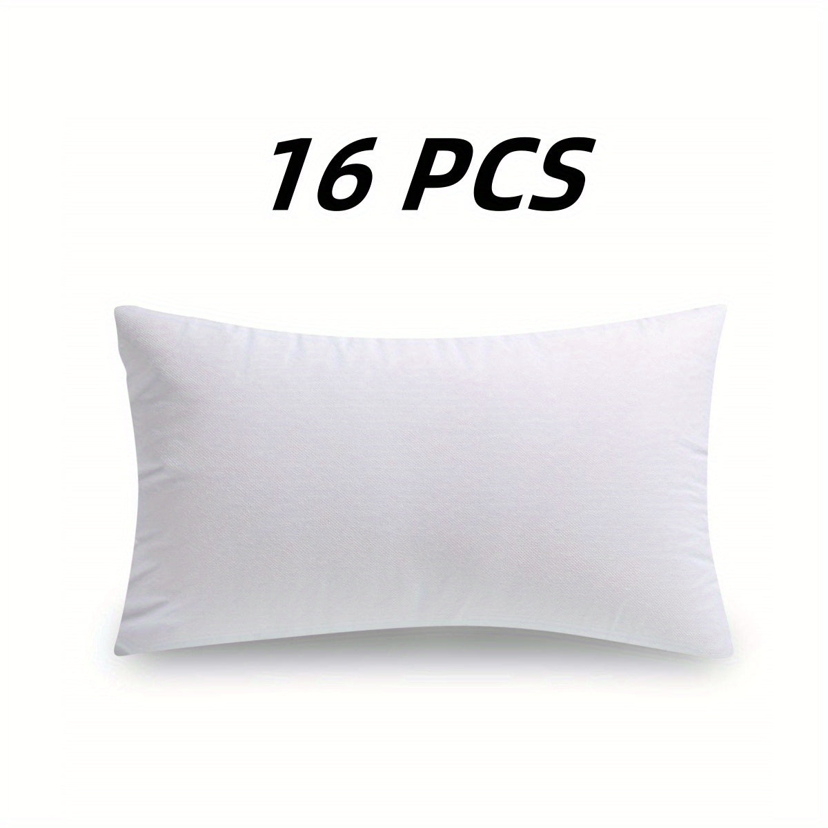 Throw Pillow Inserts Hypoallergenic, Plush Fluffy Cushion Forms for Sofa, Bed & Couch, Square Pillow Stuffers for Home Decoration, Available in 2 to 24 Piece Sets, Multiple Sizes