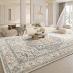 Vintage Persian Area Rug Bohemian Machine Washable Thick Pile Non-Shedding Polypropylene – Living Room Bedroom Office Boho Carpet, Multiple Sizes