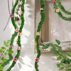 Artificial Moss Vine Decorative Greenery – 5ft 10ft 16ft Fake Vines for Wall Decoration, Wedding Backdrop, Fence, Garden, Christmas & Party Decor