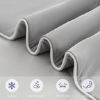 Cooling Blanket for Hot Sleepers – Breathable Lightweight Bedspread with Cooling Technology | All-Season, Machine Washable | Twin, Queen & King | White, Grey, Beige, Light Blue, Navy Blue