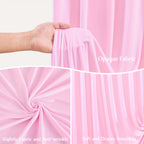 Photo Backdrop 4-Pack Taffeta Draping Background Cloth 5×10 Ft – Opaque Reusable Rod Pocket Panel for Weddings, Birthdays, Baby Showers & Photo Studios | 16 Colors