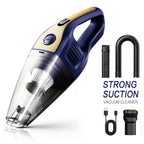 Cordless Handheld Vacuum Cleaner – Lightweight, Powerful Suction, Large Capacity & Rechargeable, Deep Cleaning for Home, Kitchen, Car & Office | 6 Colors